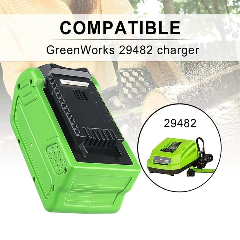 4 STÜCK Für GreenWorks 40V 8.0Ah Lithium Akku Ersatz | 29472 29462 Batterie für 40V G-MAX Elektrowerkzeuge (Nicht für Gen 1)