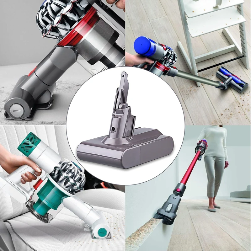 Abverkauf | Für Dyson V7 21.6V 6.4Ah Li-Ion Akku Kompatibel mit V7 21,6 V Tier Akku-Stick Vakuum V7 Motorhead Pro V7 Auslöser V7 Tier V7 Auto + Boot