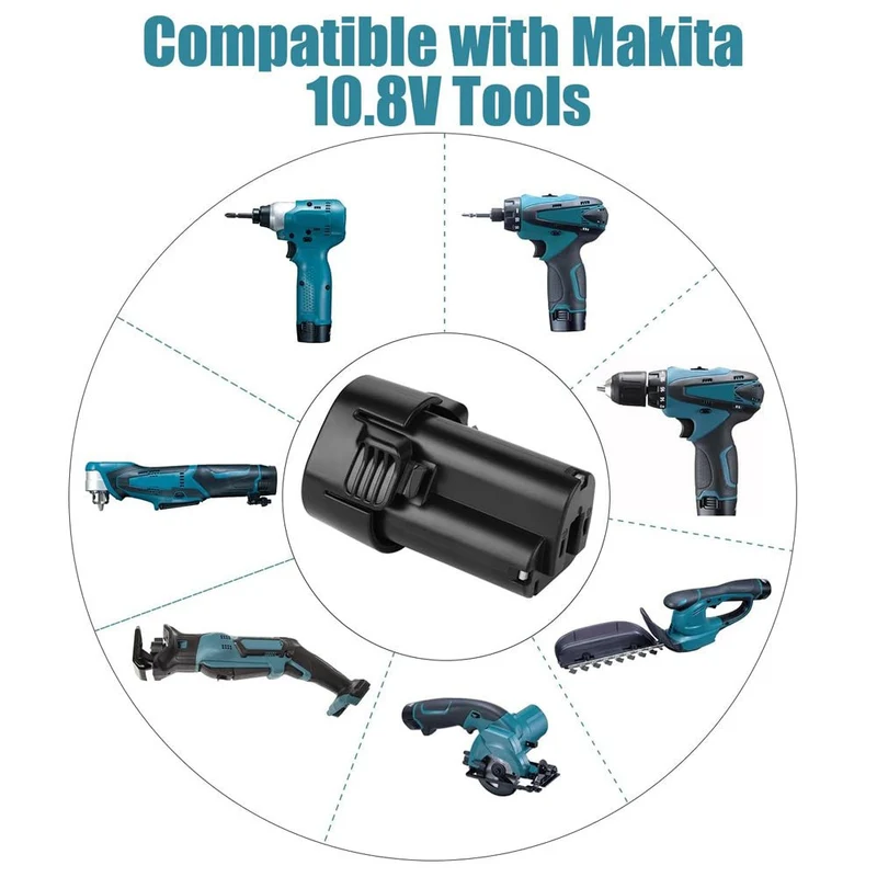 für Makita 10.8V 4.8Ah Akku Ersatz | BL1013 Li-Ion Akku