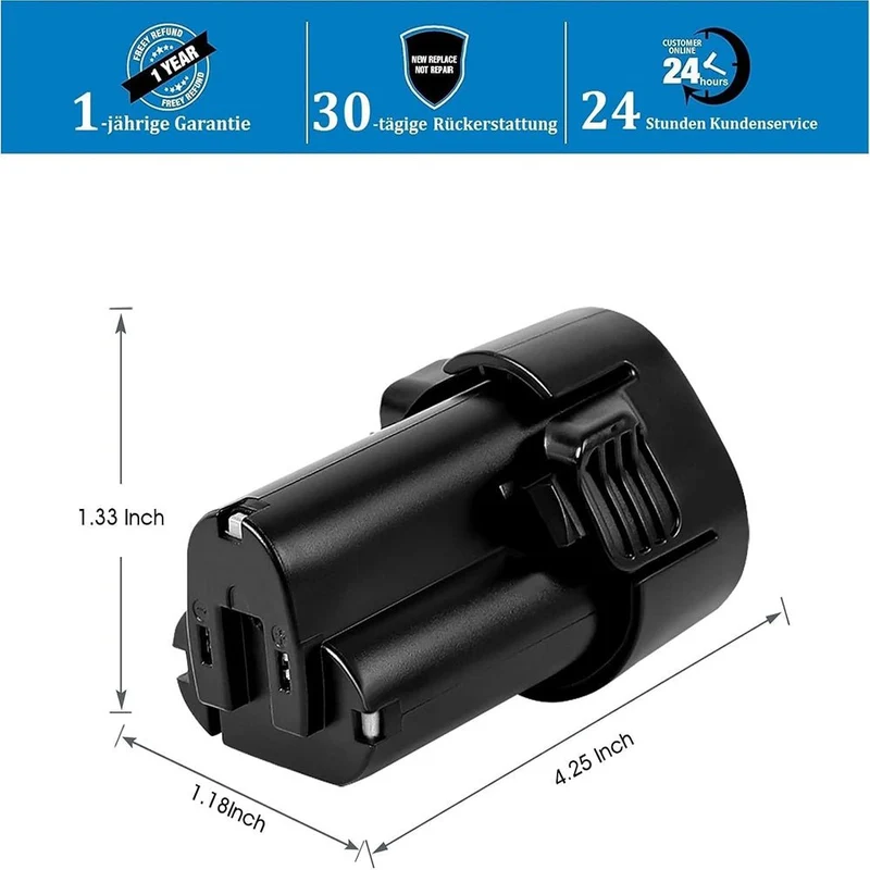 für Makita 10.8V 4.8Ah Akku Ersatz | BL1013 Li-Ion Akku