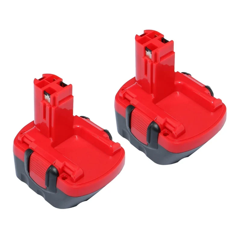 12V 4.8Ah Für BOSCH BAT043 NI-MH Akku Ersatz 2 STÜCK