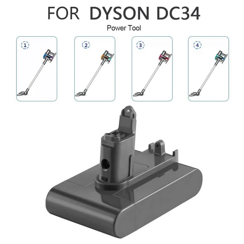 DC35 Aktualisiet 22.2V 6.4Ah Für Dyson Li-ion Type B Ersatzakku (Nicht Passend Typ A) DC31 DC34 DC45 (Nicht Passend Typ A)