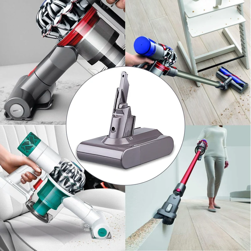 Für Dyson V7 21.6V 6.4Ah Li-Ion Akku Kompatibel mit V7 21,6 V Tier Akku-Stick Vakuum V7 Motorhead Pro V7 Auslöser V7 Tier V7 Auto + Boot