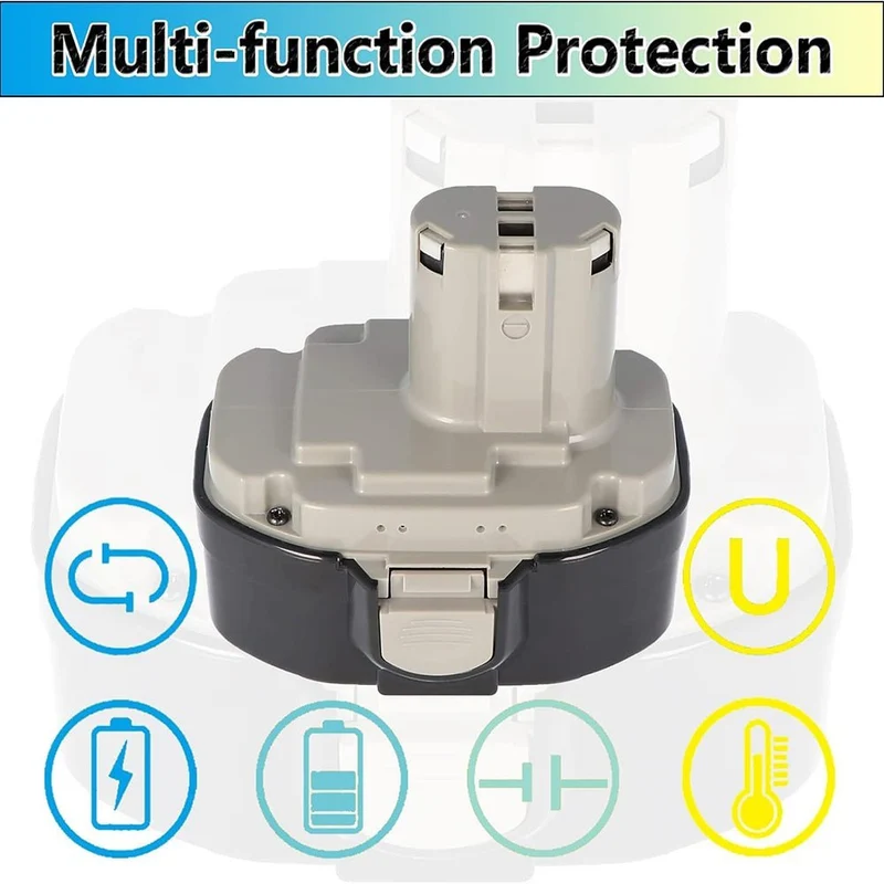 für Makita 18V 3.6Ah Ni-MH Ersatzakku 2 STÜCK/für Makita PA18 1833 1822 1823 1834 1835