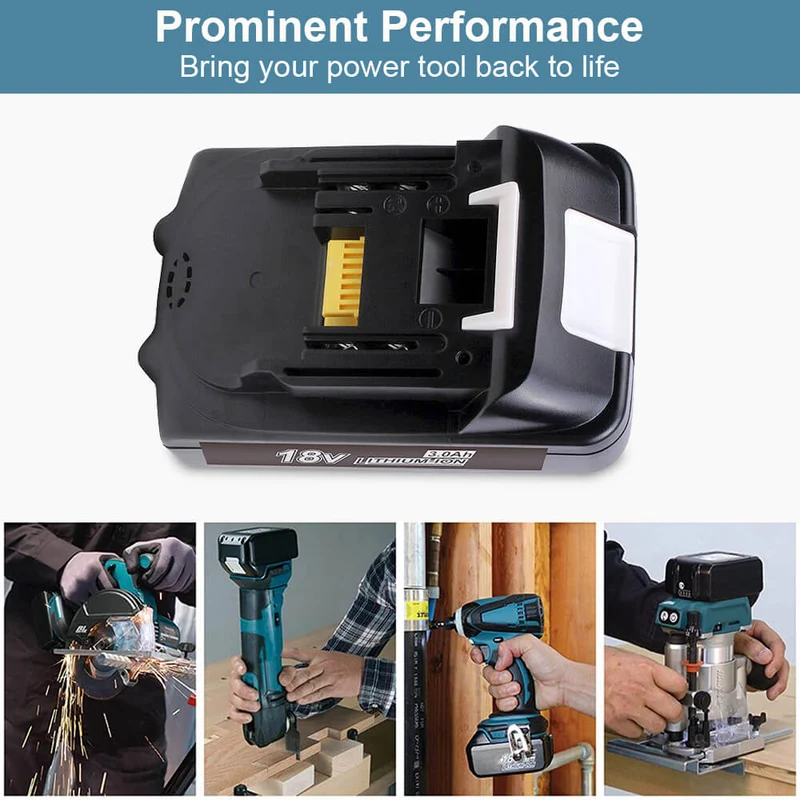 18V 3Ah BL1815 Ersatzakku für Makita /Kompatibel mit Makita 18V BL1830B BL1860B BL1820 LXT-400