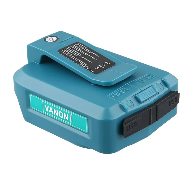 18V 5Ah BL1850B & USB-Netzadapter/Kompatibel mit Makita 18V BL1830B BL1860B&Für MAKITA ADP05 14-18V Li-Ionen-Batterie GAR