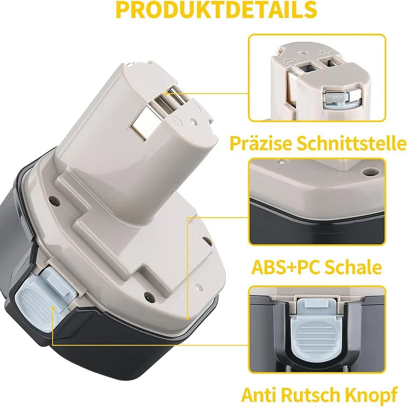 für Makita 14.4V 4.8Ah Ni-MH Ersatzakku 2 STÜCK | 1422 1420 1433 1434 1435 1435F