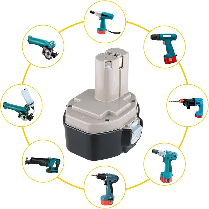 für Makita 14.4V 4.8Ah Ni-MH Ersatzakku 2 STÜCK | 1422 1420 1433 1434 1435 1435F