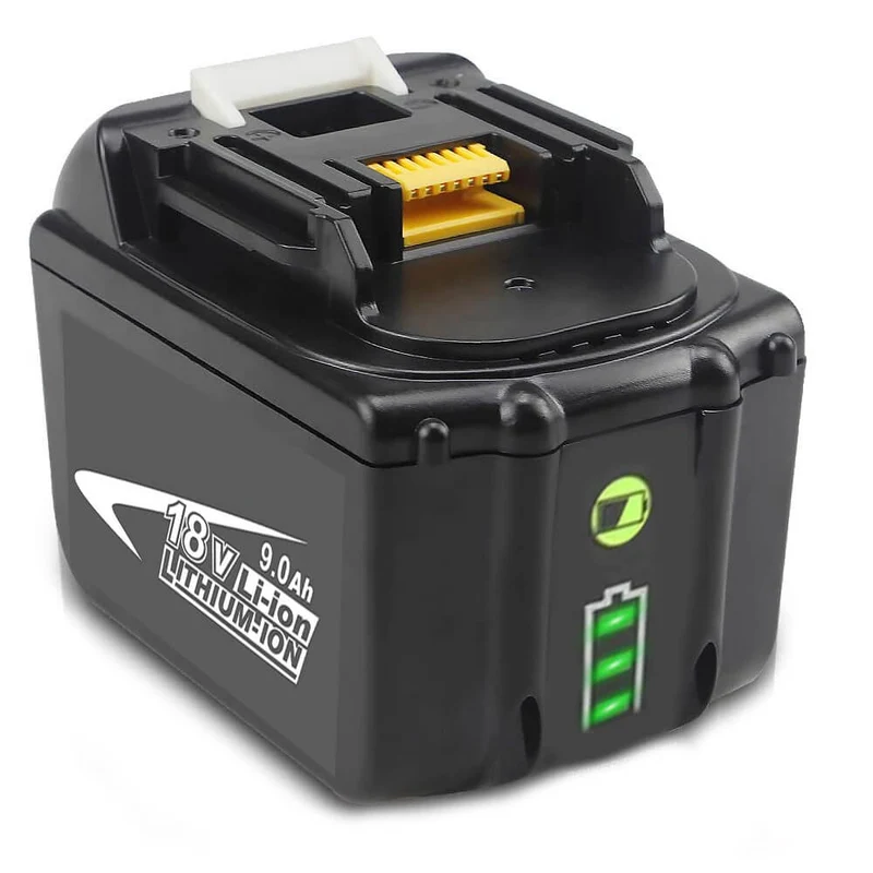 BL1890B 18V 9Ah Ersatzakku für Makita with LED 6-Stück/Kompatibel mit Makita 18V BL1830B BL1860B BL1820 LXT-400
