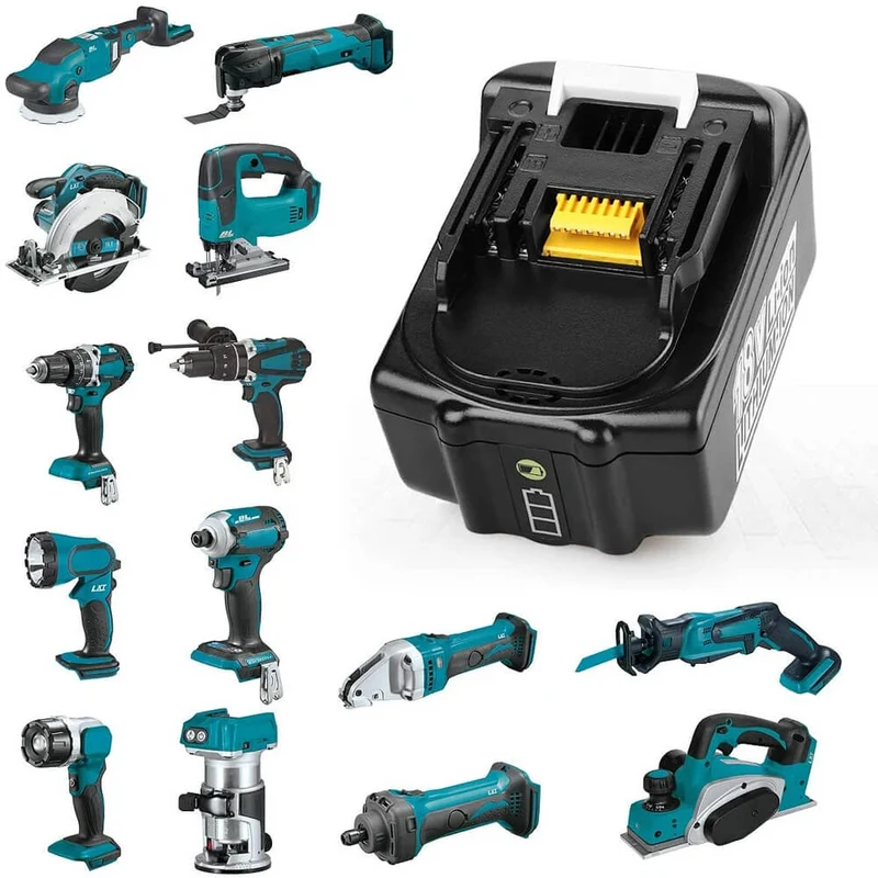18V 5Ah BL1850B Ersatzakku für Makita mit LED 8-Stück/Kompatibel mit Makita 18V BL1830B BL1860B BL1820 LXT-400
