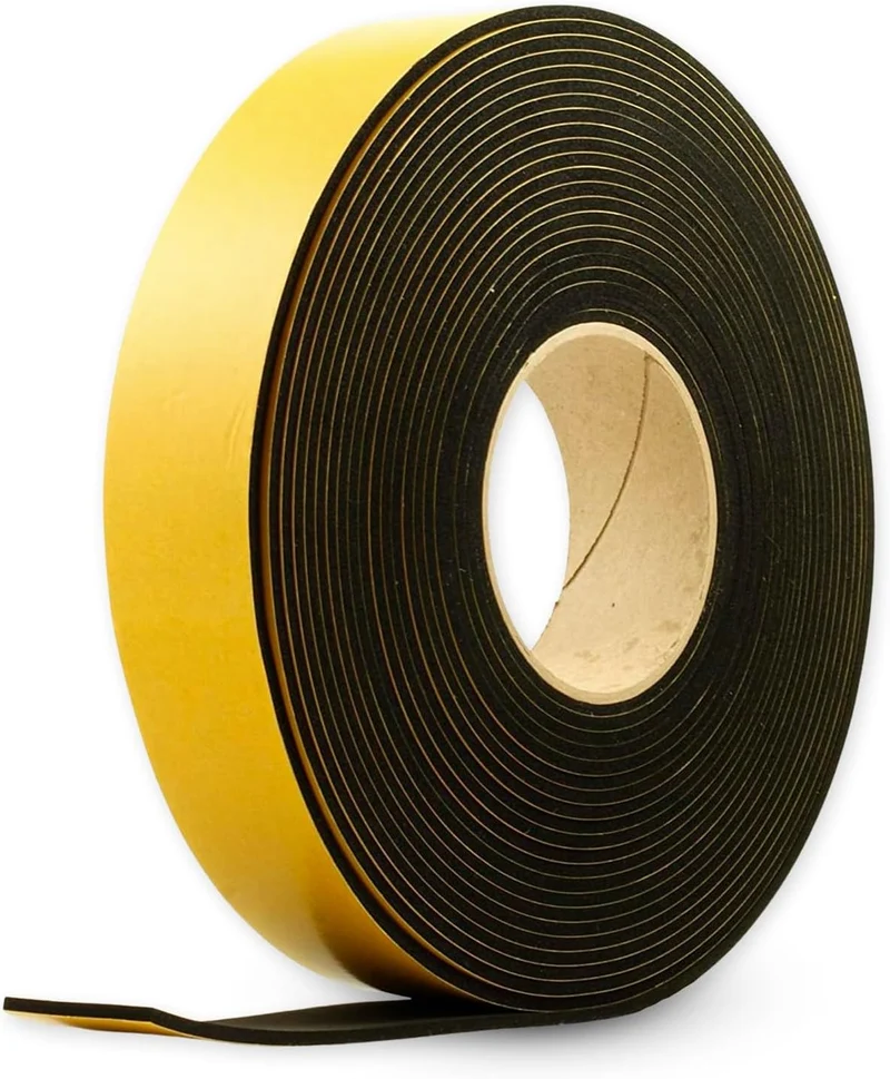Cinta Autoadhesiva de Caucho 15m x 5cm x 3mm | Aislante Acústico y Térmico para Furgonetas Camper, Autocaravanas y Sistemas de