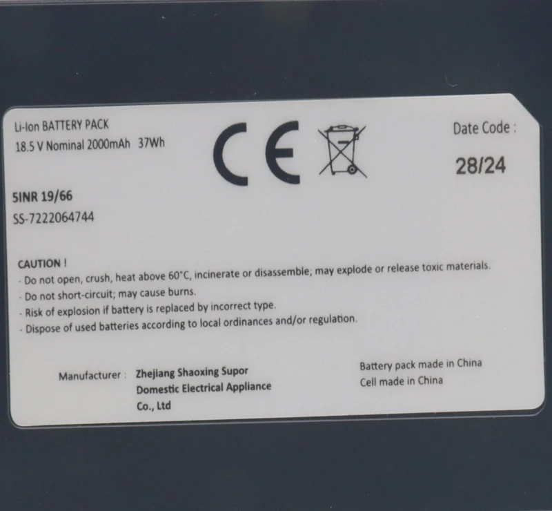 Rowenta batteria 18.5V scopa aspirapolvere XPert 6.60 Smart RH6431 RH6470 RH6472