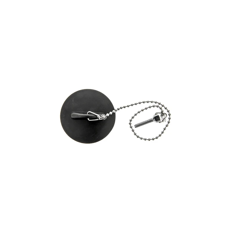 Tapa fregadero | compatible TEKA | Calidad Original | Codigo fabricante 2161 | Ø 55 mm de goma con cadena y tornillo