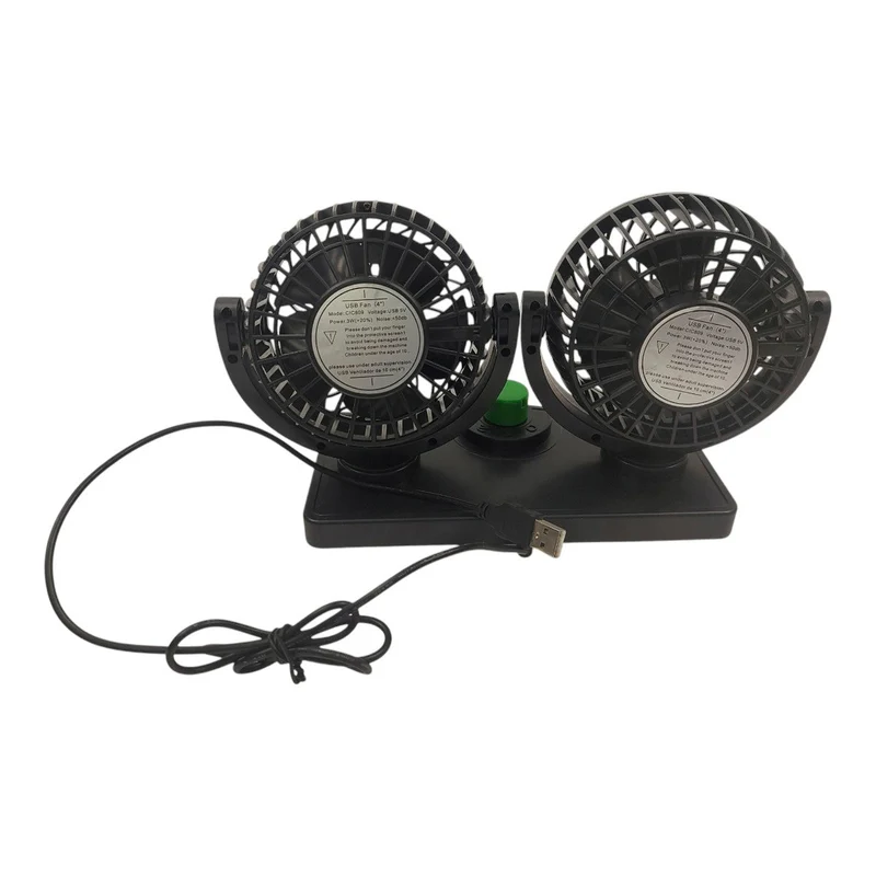 Ventilador USB 360° para Auto | Aire Fresco Portátil