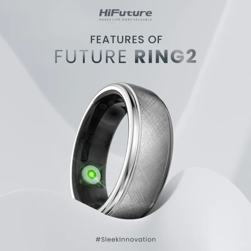 Hifuture Anillo Inteligente Future Ring 2 Titanio, Color Plata