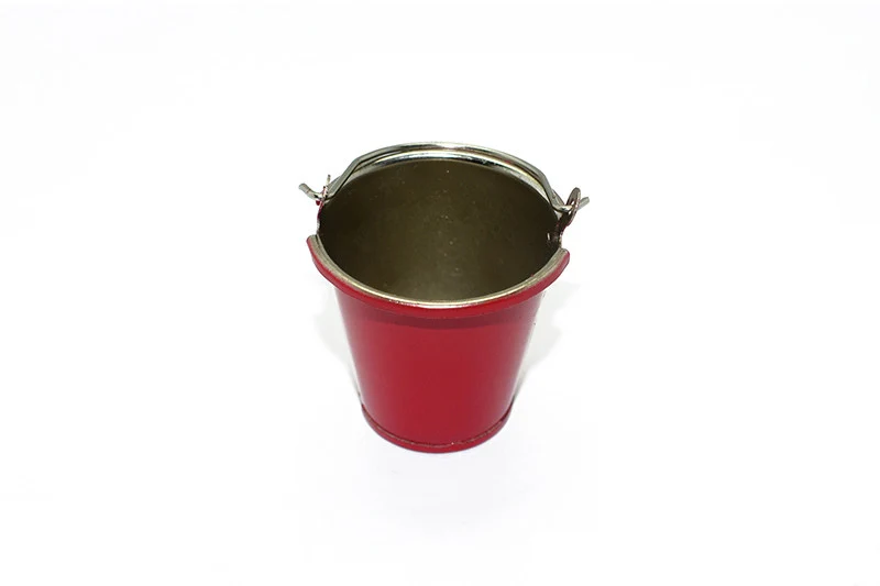 GPM Seau en métal rouge ZSP005-R