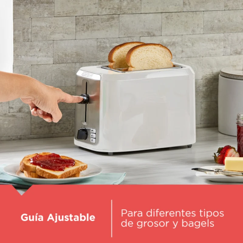 Black & Decker Tostador de Pan 2 Rebanadas, TR7827-1WDLA