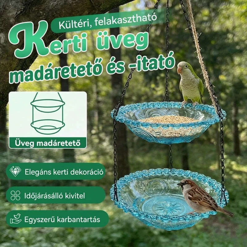 🐦Vintage viseča krmilnica za ptice in kad-SI