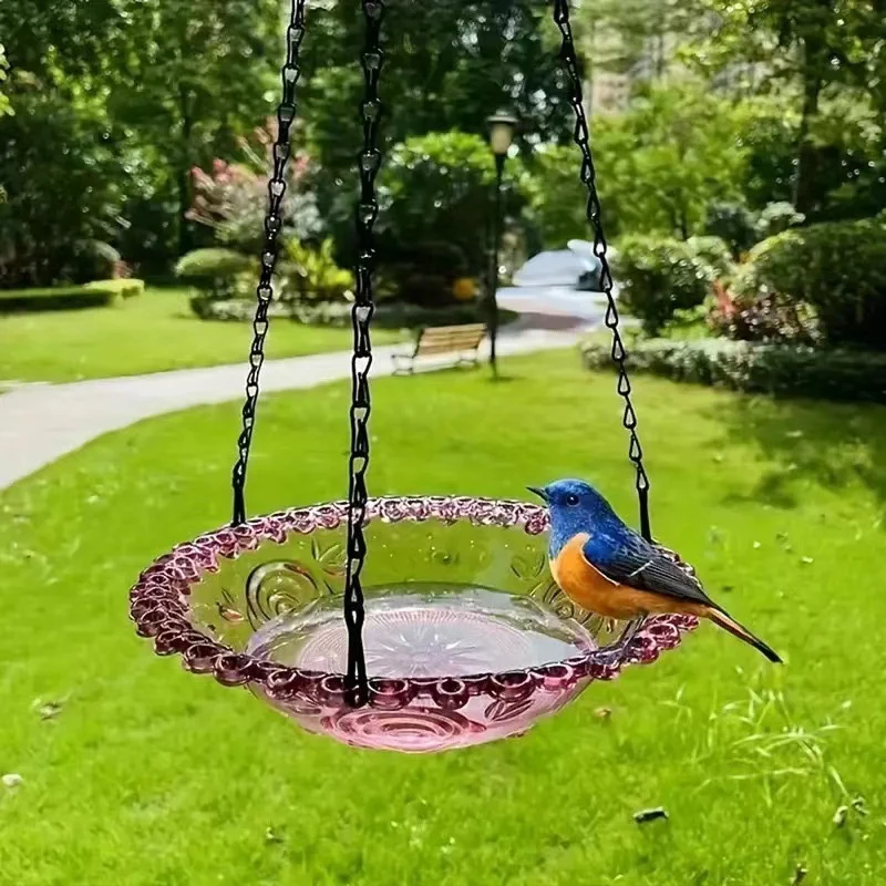 🐦Vintage viseča krmilnica za ptice in kad-SI