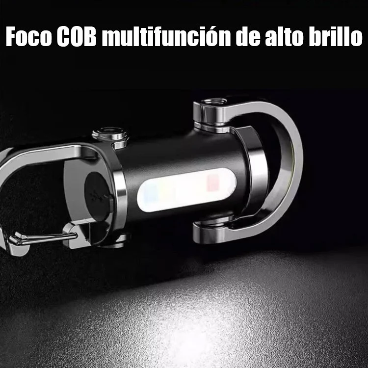 【Tres en uno multifuncional】Linterna de emergencia SOS-ES