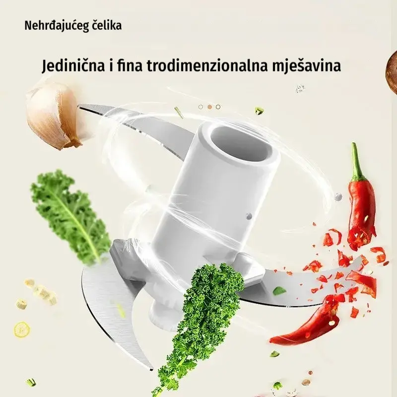 🔥 50% popusta! 🔥 🥩⚡ Električni mlin za meso velikog kapaciteta: Snažan, brz i jednostavan za korištenje | Idealan za kućne kuhinje i domaće obroke 🍔🌮-HR