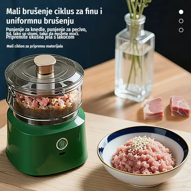 🔥 50% popusta! 🔥 🥩⚡ Električni mlin za meso velikog kapaciteta: Snažan, brz i jednostavan za korištenje | Idealan za kućne kuhinje i domaće obroke 🍔🌮-HR