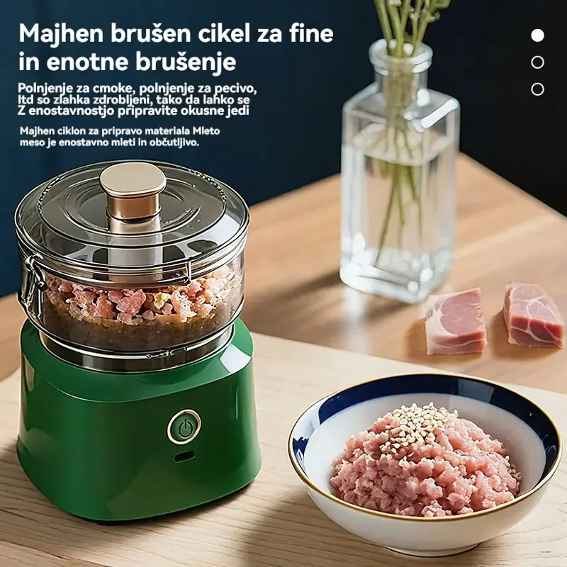 🔥 50 % popust! 🔥 🥩⚡ Električni mlinček za meso velike zmogljivosti: zmogljiv, hiter in enostaven za uporabo | Idealen za domače kuhinje in domače obroke 🍔🌮-SI