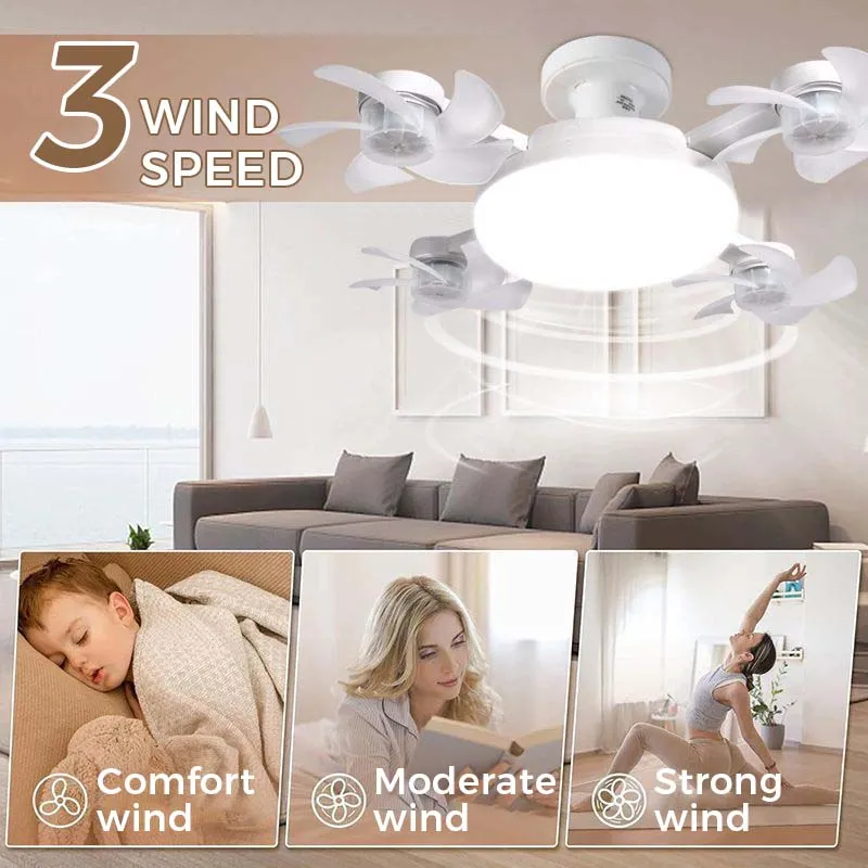 💡 Uživajte v hladnem udobju in mehki svetlobi - Sodoben LED stropni ventilator z daljinskim upravljalnikom - Plačilo po povzetju 🌀-SI