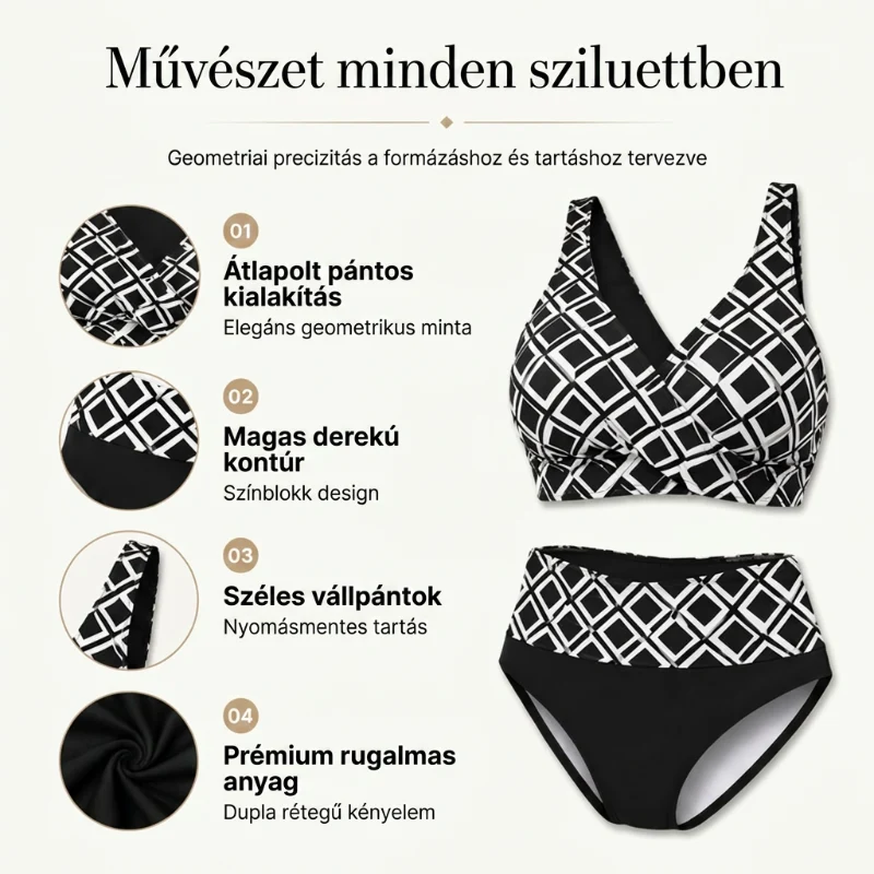 👙🌊Dámska dvojdielna bikinová súprava s vysokým pásom-SK