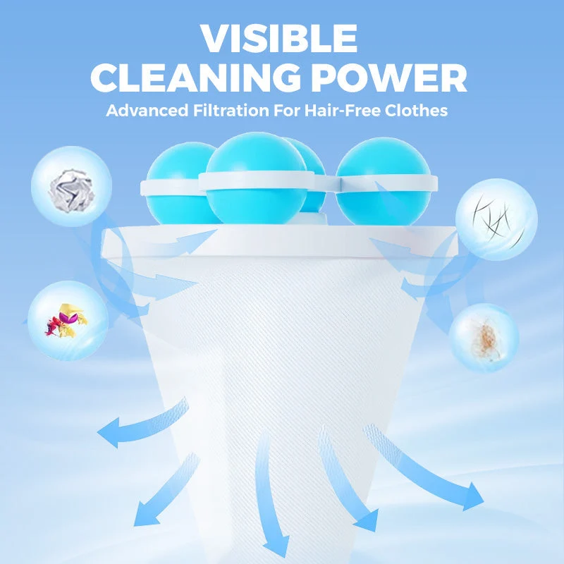 🧼 Plávajúca sieťka na zachytávanie chlpov 🌀 Účinne zachytáva chlpy a vlákna, opakovane použiteľná, chráni práčku a odtoky. 🚿✨🥳 Predaných viac ako 500 000 kusov! 🥳-SK