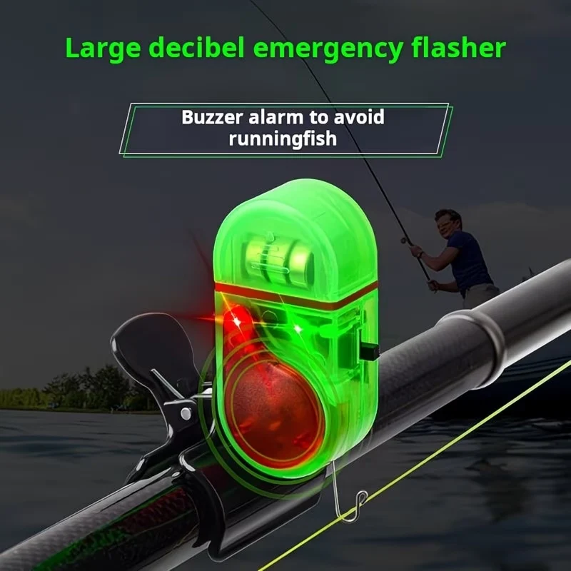 🚨🔊 Alarm za ribolovnu udicu sa zvukom i LED svjetlom – Osjetljivo otkrivanje udice danju i noću 🎣🌙-HR