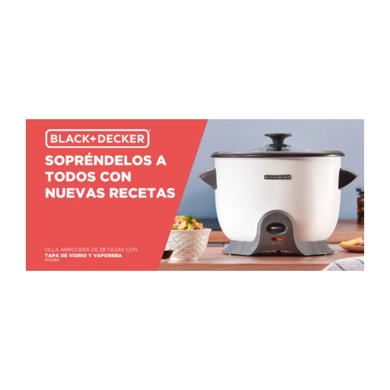 Black & Decker Olla Arrocera 14 Tazas, RC628W