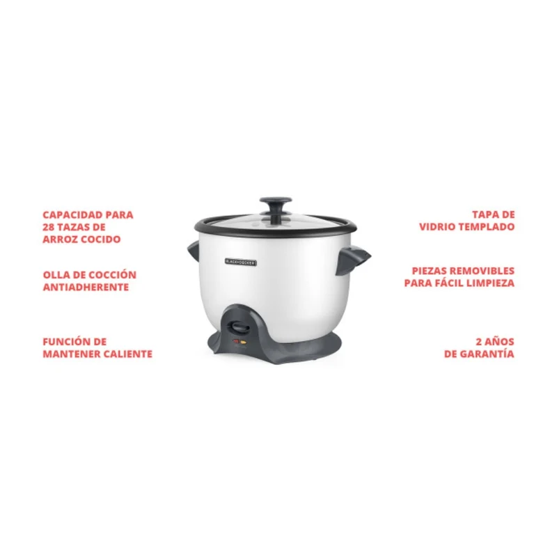 Black & Decker Olla Arrocera 14 Tazas, RC628W