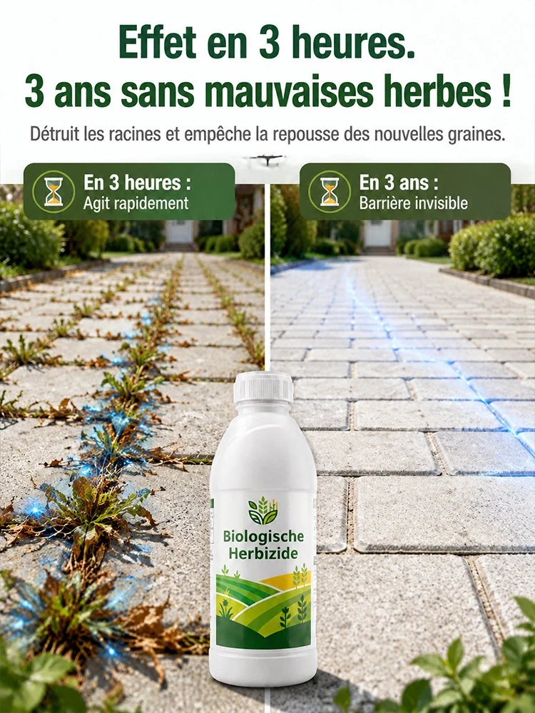 🛡️【1 steklenica zadostuje za 20–30 L vode】🌿 Deluje v 3 urah, izkorenini plevel ✅ Primerno za njive, vrtove in sadovnjake!