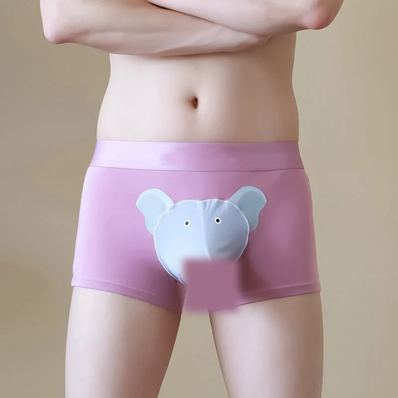 🐘Vyriškos kvėpuojančios bokserinės kelnaitės su 3D kišene🩲-LT
