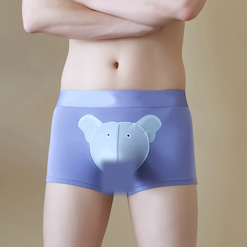 🐘Vyriškos kvėpuojančios bokserinės kelnaitės su 3D kišene🩲-LT
