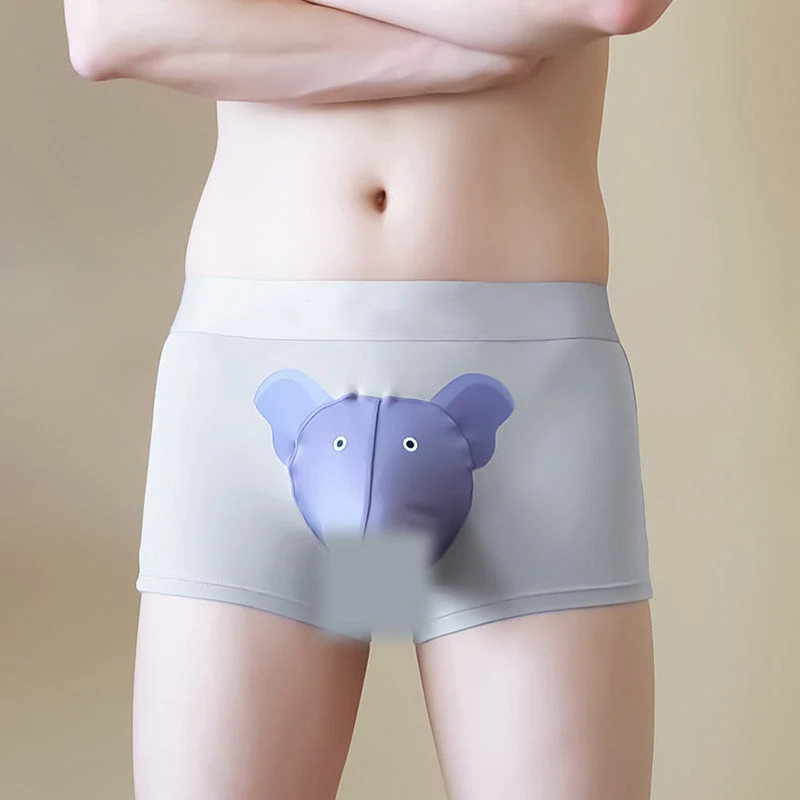 🐘Vyriškos kvėpuojančios bokserinės kelnaitės su 3D kišene🩲-LT