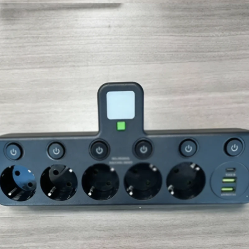 🔌⚡Έξυπνο καλώδιο τροφοδοσίας με θύρες USB (πρίζα EU)-GR