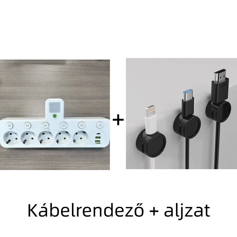 🔌⚡Έξυπνο καλώδιο τροφοδοσίας με θύρες USB (πρίζα EU)-GR