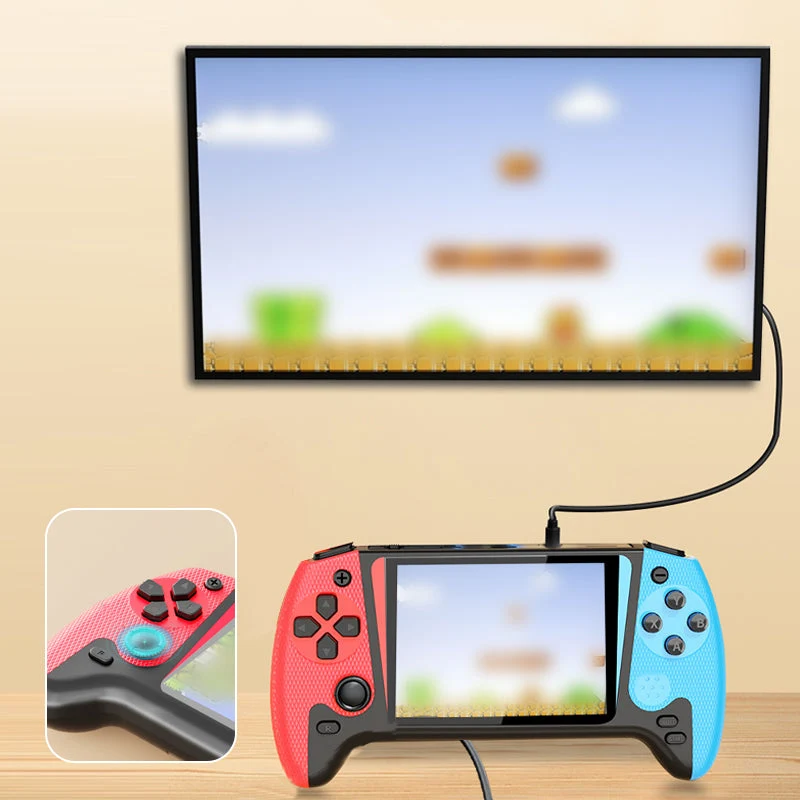 🎮 Φορητή, κλασική κονσόλα παιχνιδιών με μεγάλη οθόνη-GR
