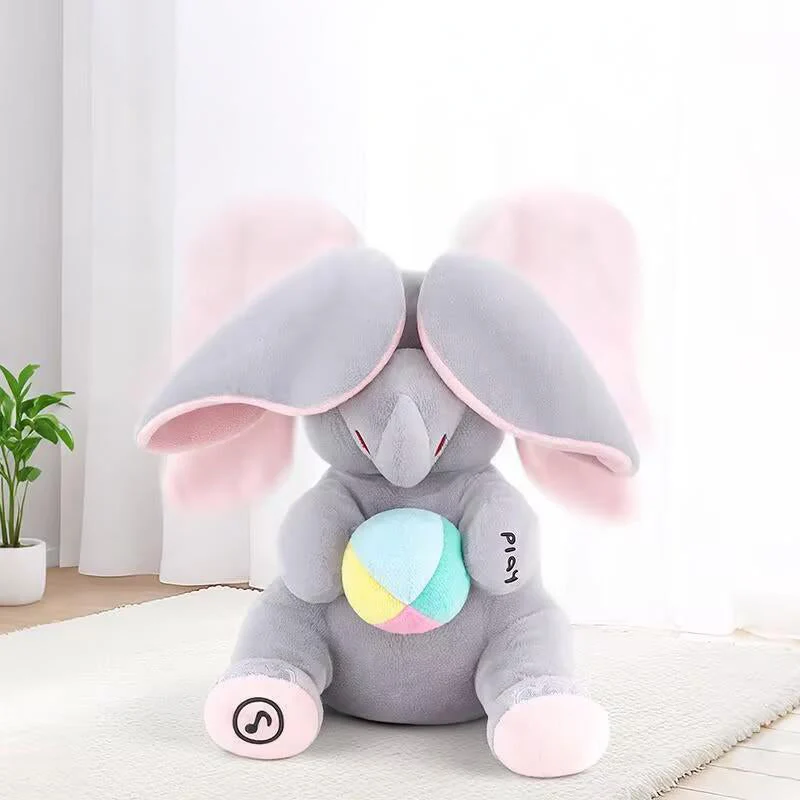 🎁🐘 Ένα χαριτωμένο λούτρινο παιχνίδι ελέφαντα για κρυφτό-GR