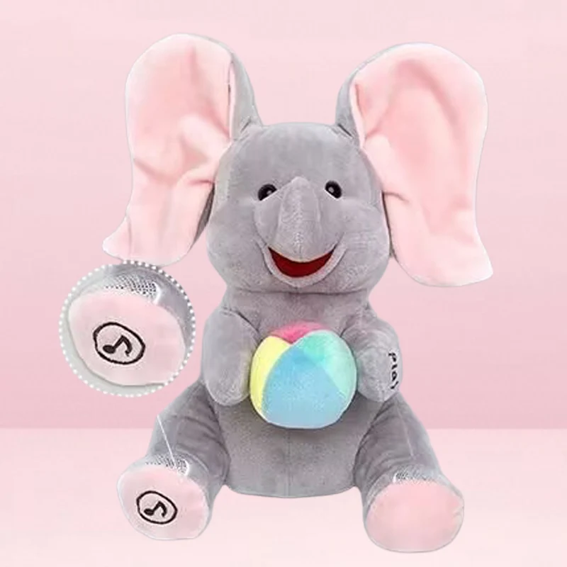 🎁🐘 Ένα χαριτωμένο λούτρινο παιχνίδι ελέφαντα για κρυφτό-GR