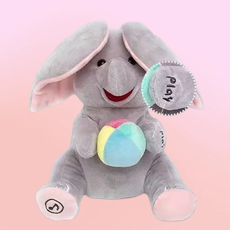 🎁🐘 Ένα χαριτωμένο λούτρινο παιχνίδι ελέφαντα για κρυφτό-GR