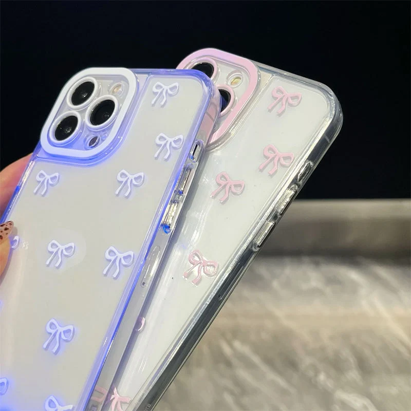 ✨Απίστευτα δημοφιλής📱Θήκη κινητού τηλεφώνου με φιόγκο σε σχήμα αστραφτερού φιόγκου-GR