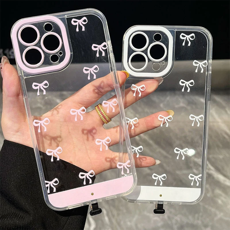 ✨Απίστευτα δημοφιλής📱Θήκη κινητού τηλεφώνου με φιόγκο σε σχήμα αστραφτερού φιόγκου-GR