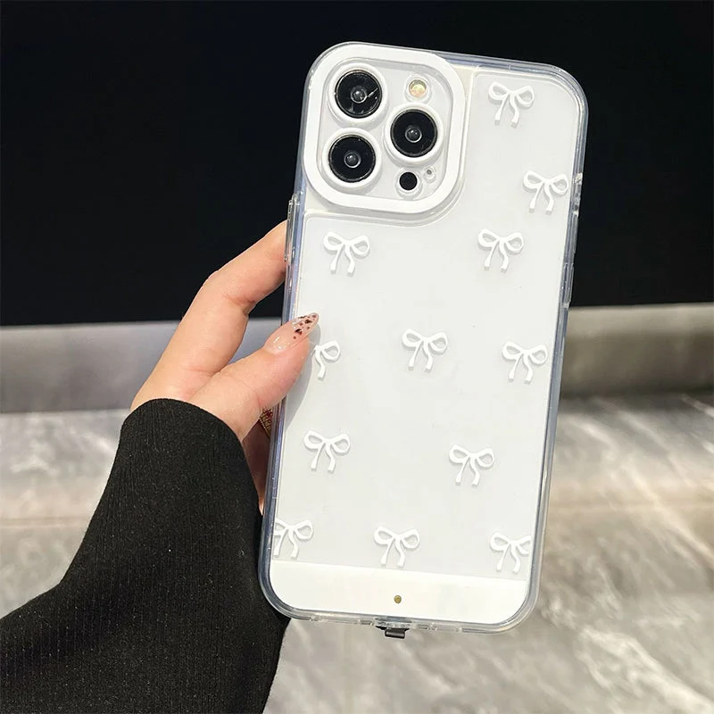 ✨Απίστευτα δημοφιλής📱Θήκη κινητού τηλεφώνου με φιόγκο σε σχήμα αστραφτερού φιόγκου-GR