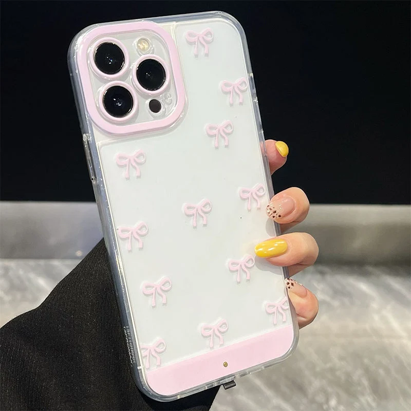 ✨Απίστευτα δημοφιλής📱Θήκη κινητού τηλεφώνου με φιόγκο σε σχήμα αστραφτερού φιόγκου-GR