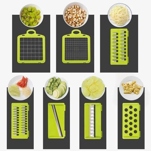 🎊 Juego de 16 piezas 🎊 Cortador multifuncional de frutas y verduras-ES