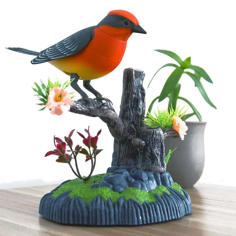 Juguete interactivo activado por voz con un pájaro que canta-ES