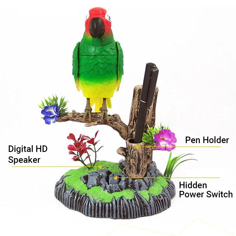 Juguete interactivo activado por voz con un pájaro que canta-ES